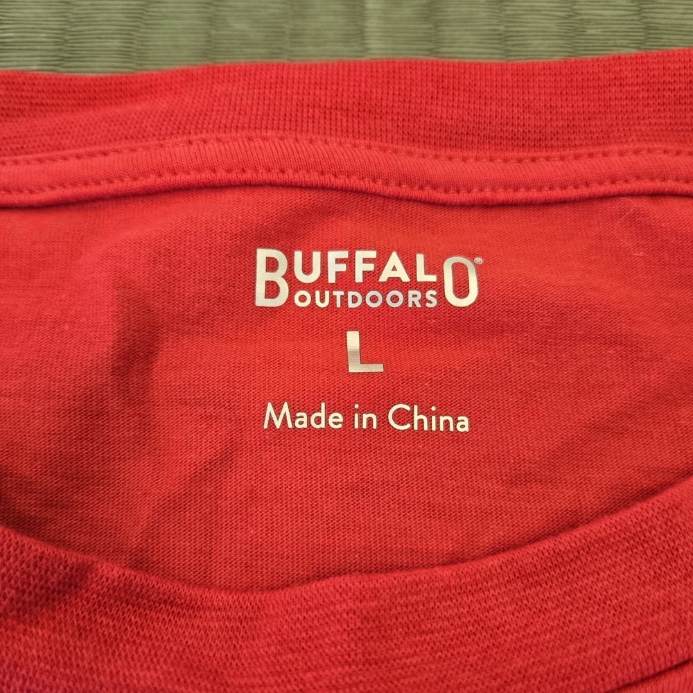 Lot Of 2 NWT Men's KC Chiefs Reflective T-shirt Red Large Buffalo Outdoors Heavy - Picture 3 of 6